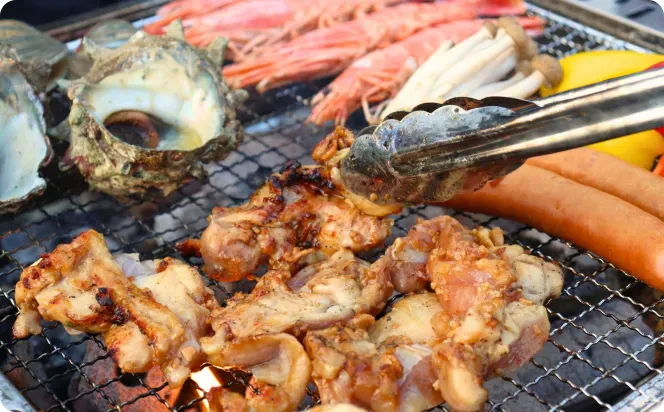 グランピングディナー