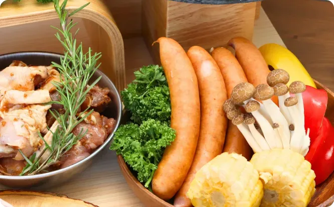 グランピングディナー