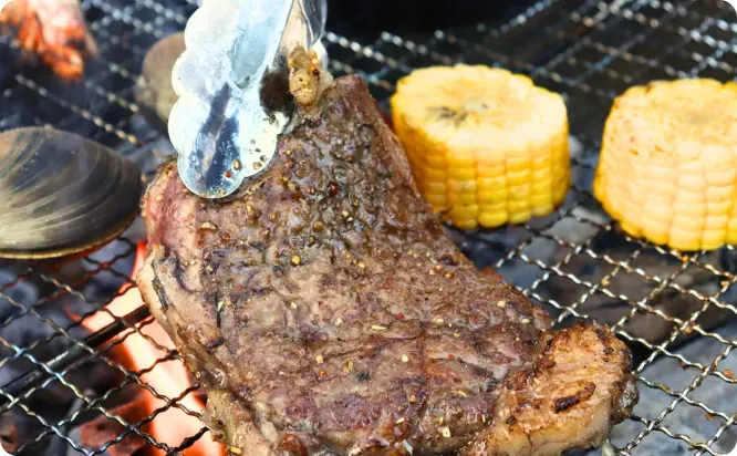 グランピングディナー